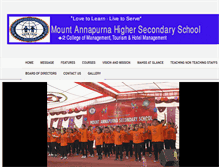 Tablet Screenshot of mountannapurna.edu.np